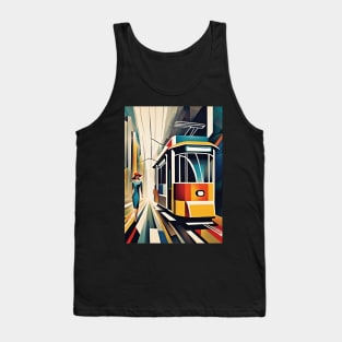 A Woman and a Tram 006 - Cubo-Futurism - Trams are Awesome! Tank Top